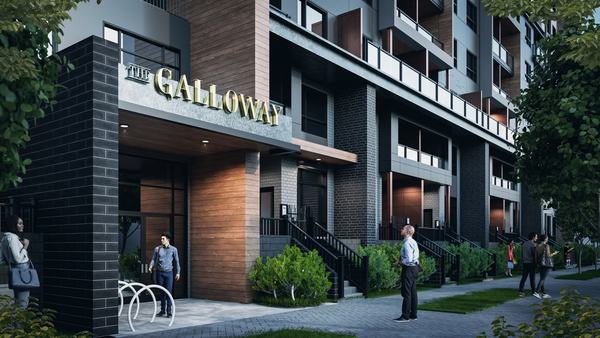 The Galloway, main entrance (earlier design rendering)