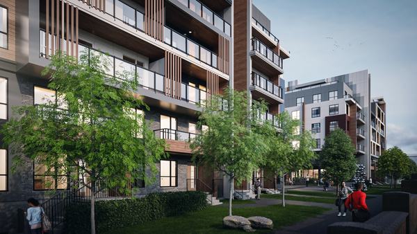 Metro 78, residential frontage with trees